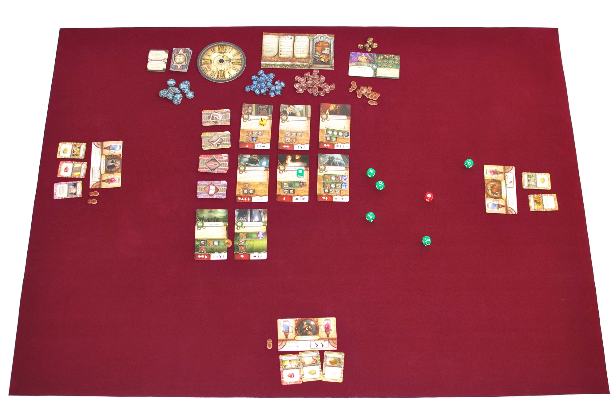 36" x 48" Board Game Mat Burgundy Felt